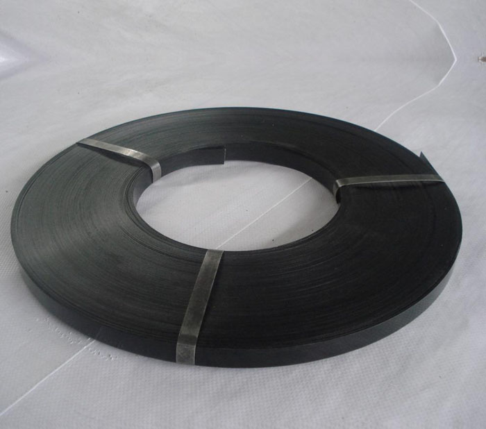 Black coated steel strapping